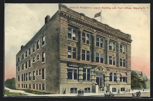 AK Waverly, NY, National Protective Legion Building and Post Office