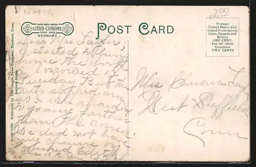 AK Suffield, CT, Twon Building and Post Office