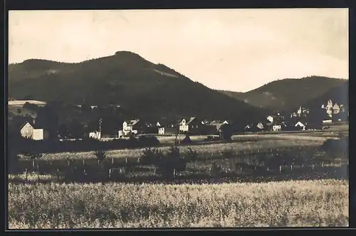 AK Garnsdorf b. Saalfeld /Thür., Ortsansicht aus der Vogelschau