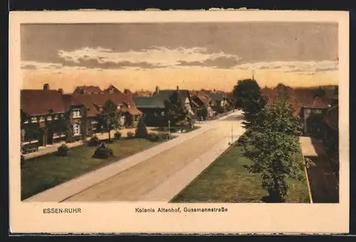 AK Essen /Ruhr, Kolonie Altenhof, Gussmannstrasse