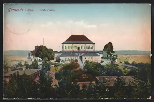 AK Gernrode i. Harz, Partie am Stubenberg