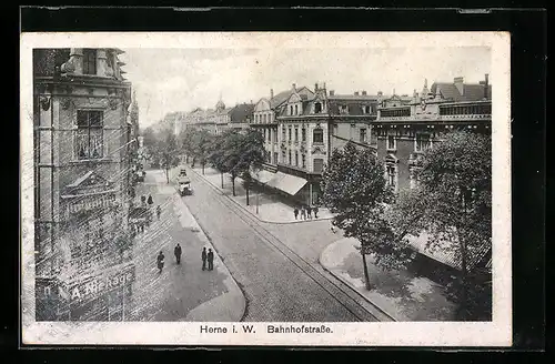 AK Herne i. W., In der Bahnhofstrasse