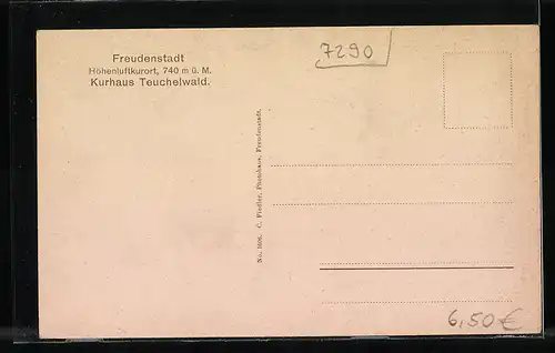 AK Freudenstadt, Kurhaus Teuchelwald