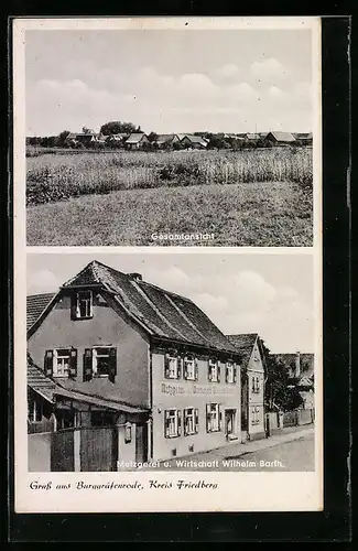 AK Burggräfenrode, Gasthof und Metzgerei Wilhelm Barth