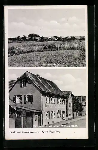 AK Burggräfenrode, Gasthof und Metzgerei Wilhelm Barth