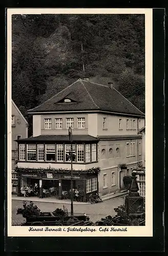 AK Berneck i. Fichtelgebirge, Cafe Hertrick