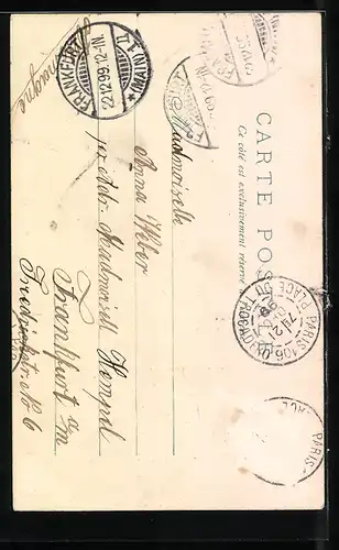 AK Engel mit Palmzweigen