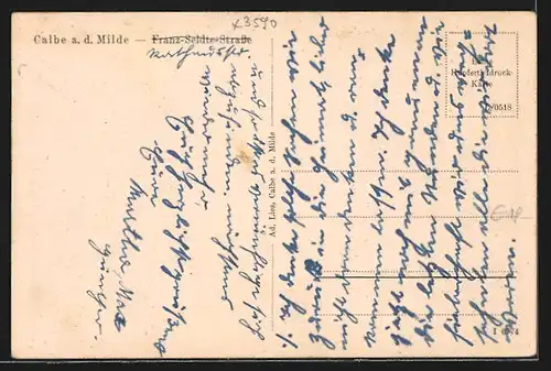 AK Calbe a. d. Milde, Franz-Seldte-Strasse