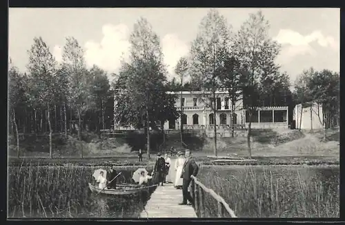 AK Plau am See, Gasthof Logierhaus Wendenburg am Plauer See