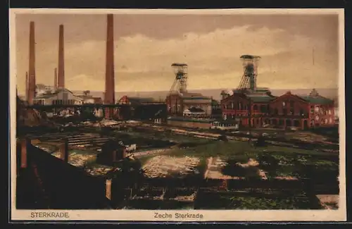 AK Sterkrade, Blick zur Zeche, Kohle