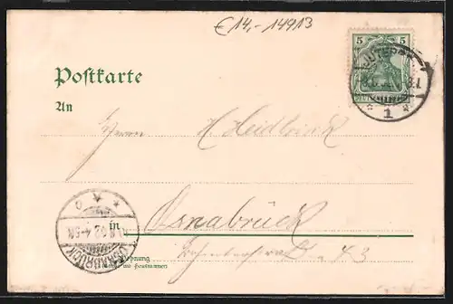 Lithographie Jüterbog, Schiessübung, Schiessplatz, Wellblechbaracken