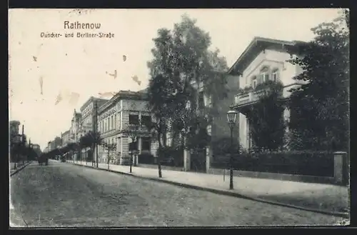 AK Rathenow, Duncker- und Berliner-Strasse