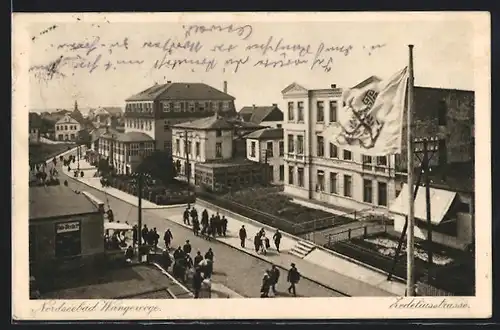 AK Wangerooge, Zedeliusstrasse aus der Vogelschau