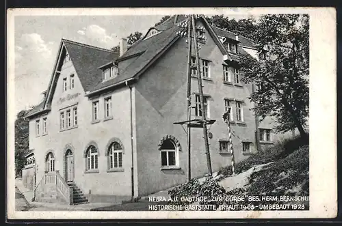 AK Nebra a. U., Gasthof zur Sorge