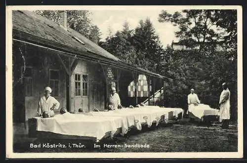 AK Bad Köstritz i. Thür., Im Herren-Sandbade
