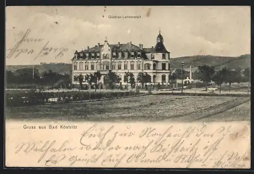 AK Bad Köstritz, Blick auf Gärtner-Lehranstalt