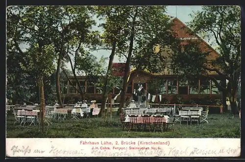 AK Steinkirchen-Lühe, Fährhaus, 2. Brücke