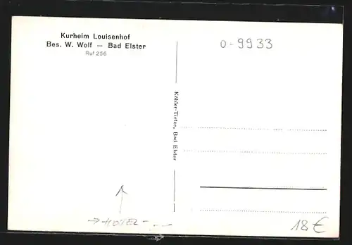 AK Bad Elster, Hotel Kurheim Louisenhof