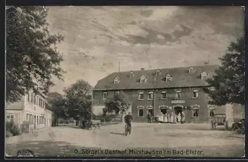 AK Mühlhausen bei Bad Elster, O. Sörgel`s Gasthof