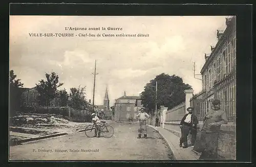 AK Ville-sur-Tourbe, Chef-lieu de Canton entièrement détruit