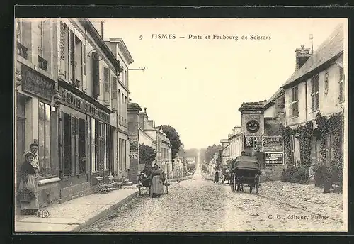 AK Fismes, Porte et Faubourg de Soissons