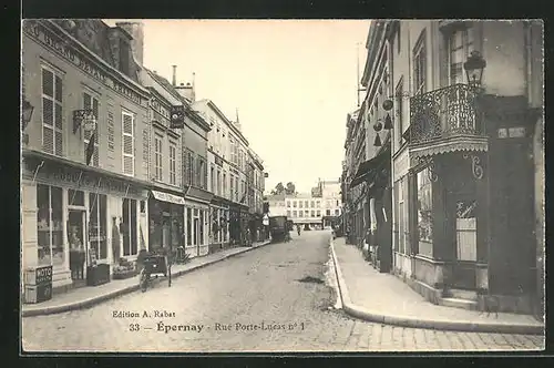 AK Épernay, Rue Porte-Lucas No. 1