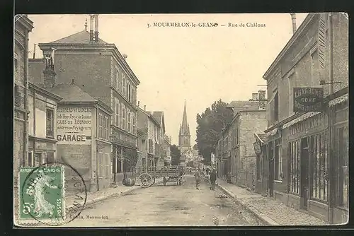 AK Mourmelon-le-Grand, Rue de Chalons