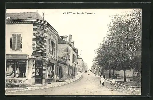 AK Verzy, Rue de Verzenay