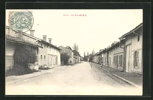 AK Auve, la Grande-Rue