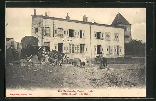 AK Domgermain, La Mairie, Rathaus