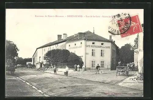 AK Dieulouard, Rue de la Gare, Café-Restaurant de la Gare