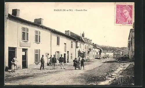 AK Faulx, Grande-Rue, Strassenpartie