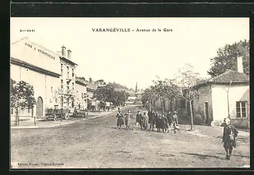 AK Varangeville, Avenue de la Gare