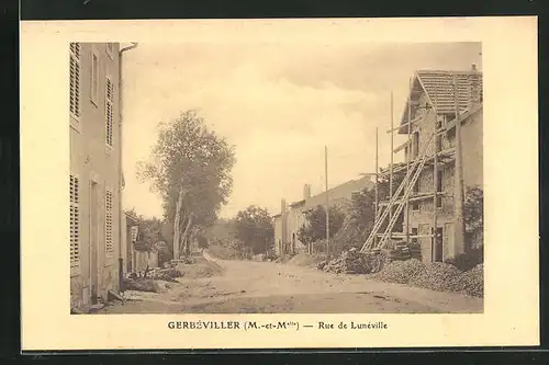 AK Gerbéviller, Rue de Lunéville