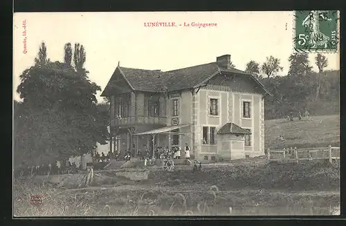 AK Lunéville, La Guinguette