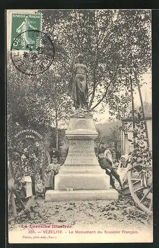 AK Vézelise, Le Monument du Souvenir Francais