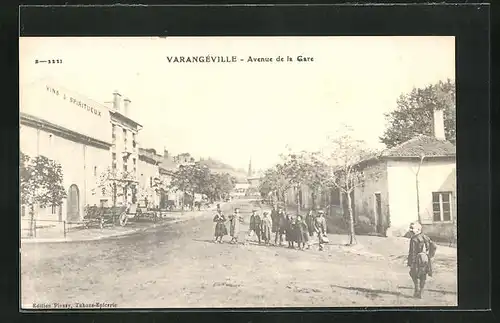 AK Varangeville, Avenue de la Gare