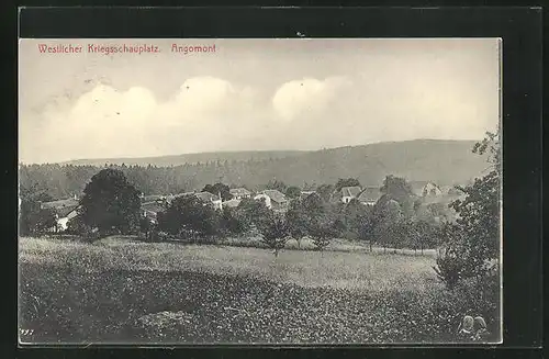 AK Angomont, Westlicher Kriegsschauplatz, Teilansicht