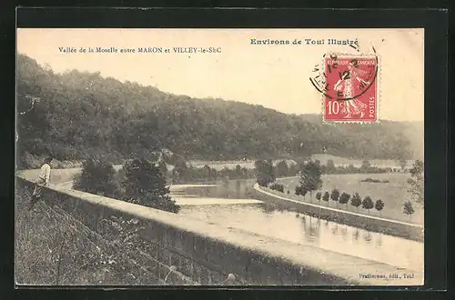 AK Villey-le-Sec, Vallee de la Moselle entre Maron et Villey-le-Sec