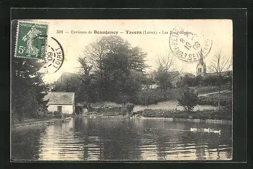 AK Tavers, Le Eaux Bleues, vue sur l`Eglise