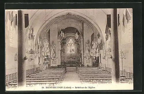 AK Saint-Brisson, Interieur de l`Eglise