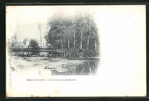 AK Malesherbes, l'Essonne pres du Moulin