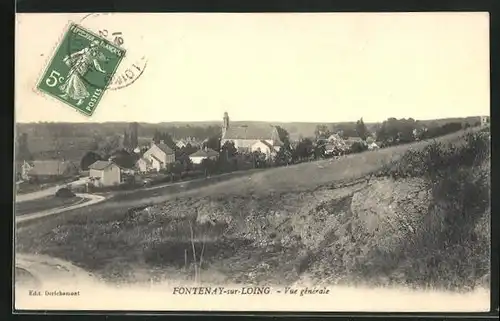 AK Fontenay-sur-Loing, Gesamtansicht