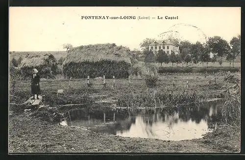 AK Fontenay-sur-Loing, Le Castel