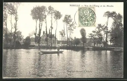 AK Nibelle, Vue de l`Etang et du Moulin