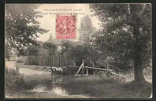 AK Chateau-Renard, Gue et Passerelle de la Graviere