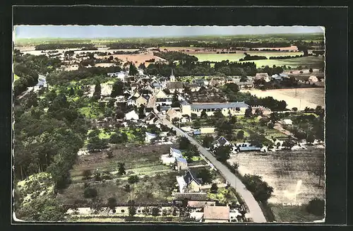 AK Dammarie-sur-Loing, Vue generale, l'Eglise