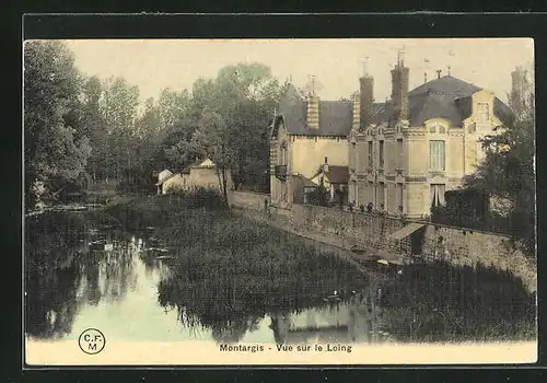 AK Montargis, Vue sur le Loing