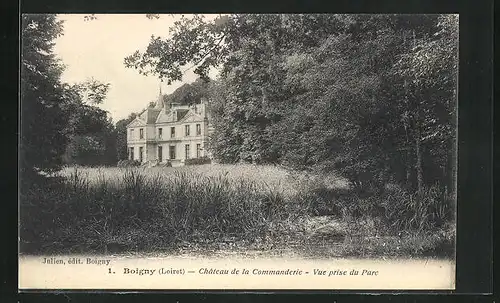 AK Boigny, Chateau de la Commanderie, vue prise du Parc