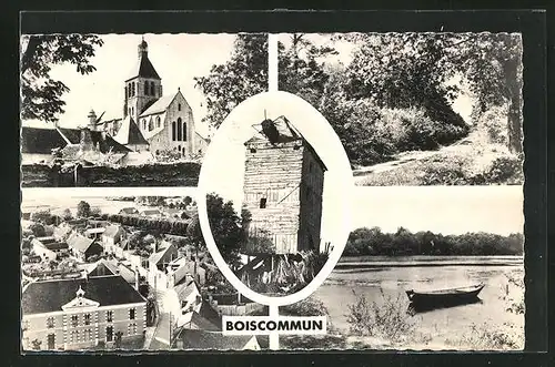 AK Boiscommun, l'Eglise, Vue generale, une alle en foret, Moulin de Sommery